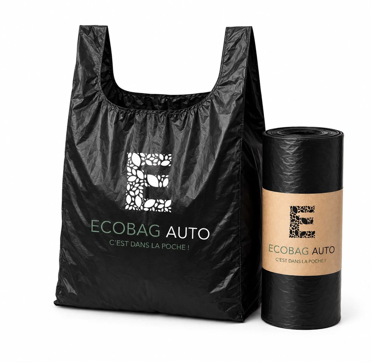 Sac réutilisable ECOBAG Auto et recharge de sacs poubelle ECOBAG Auto